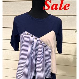 2 in one button shirt, size L